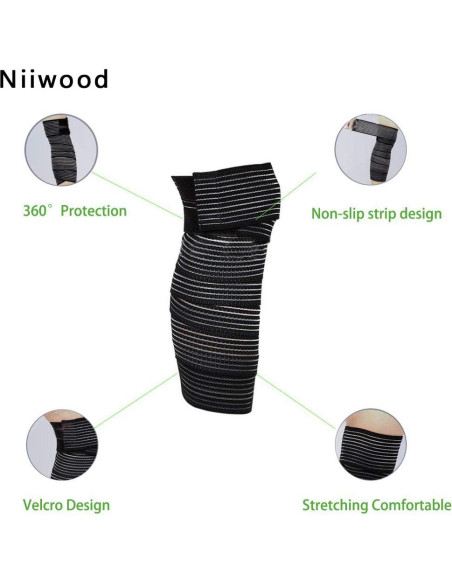 Venda de Compresión Elástica para Rodilla Niiwood 180 cm