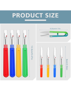 Kit de Desgarradores de Costuras ZMAAGG - 4 Grandes y 4 Pequeños 2