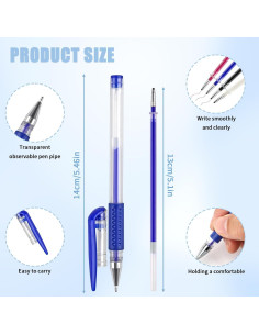 8 Bolígrafos Borrables por Calor COIDEA con 64 Recargas 2