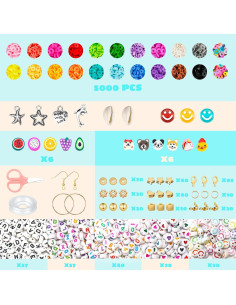 Kit de Fabricación de Pulseras Sunlode 5000pcs para Niños 2