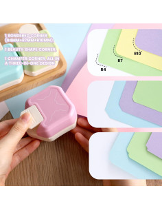 Koogel Punch de Esquina Redondeada 3 en 1 para Manualidades 2