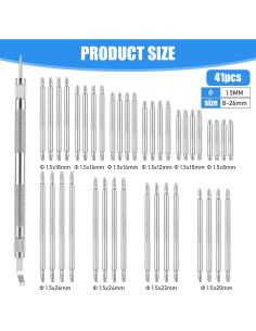 Kit de Herramientas para Reparación de Correas de Reloj Teaaha 41PCS 2