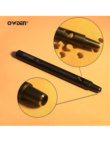 Juego de Punch de Agujeros de Cuero OWDEN 13 Piezas 1-12mm