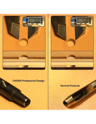 Juego de Punch de Agujeros de Cuero OWDEN 13 Piezas 1-12mm