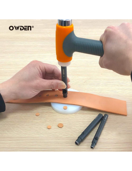 Juego de Punch de Agujeros de Cuero OWDEN 13 Piezas 1-12mm Juego de Punch de Agujeros de Cuero OWDEN 13 Piezas 1-12mm