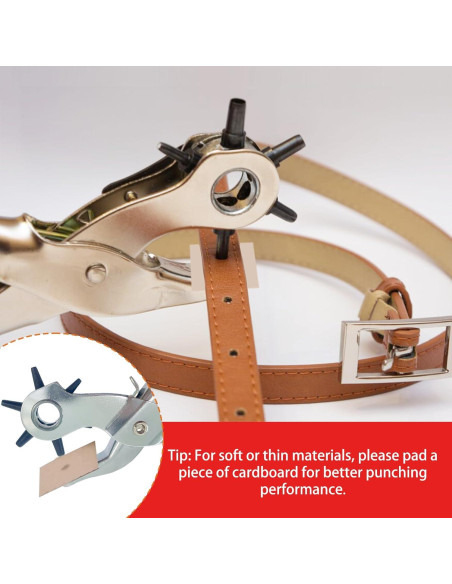 Perforador de Agujeros para Cinturones Adorox - 6 Tamaños