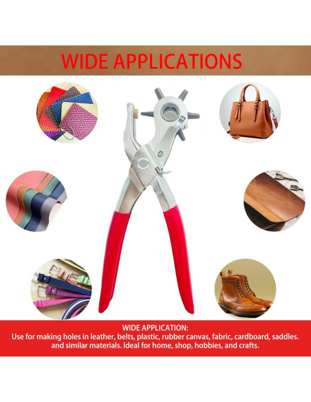 Perforador de Agujeros para Cinturones Adorox - 6 Tamaños