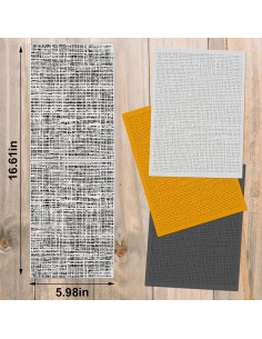 Plantilla de Embossing Hying 3D Rayas Irregulares 10.4x14.5cm 2