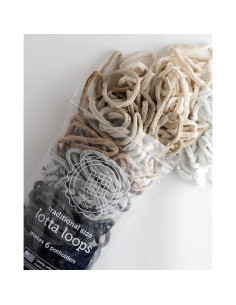 Kit de Tejido de Posavasos Friendly Loom - 6 Bucles de Algodón Neutros 2