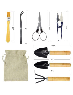 Juego de Herramientas de Jardinería Mini FALIDI 8 Piezas 2