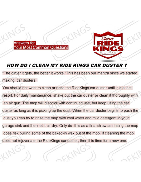 Duster de Coche RIDE KINGS con Mango Telescópico 1.12 kg