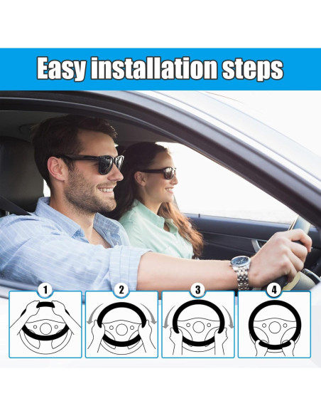 Cubierta de Volante Suvnie Fluffy 35-40 cm Antideslizante