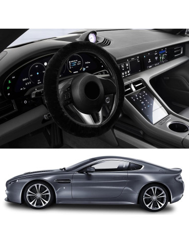 Cubierta de Volante Suvnie Fluffy 35-40 cm Antideslizante