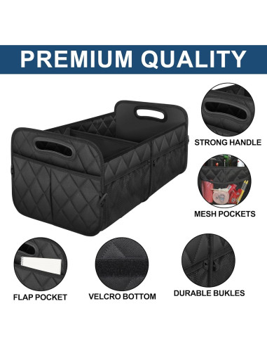 Organizador de Maletero Deosk 50L Plegable Impermeable Negro