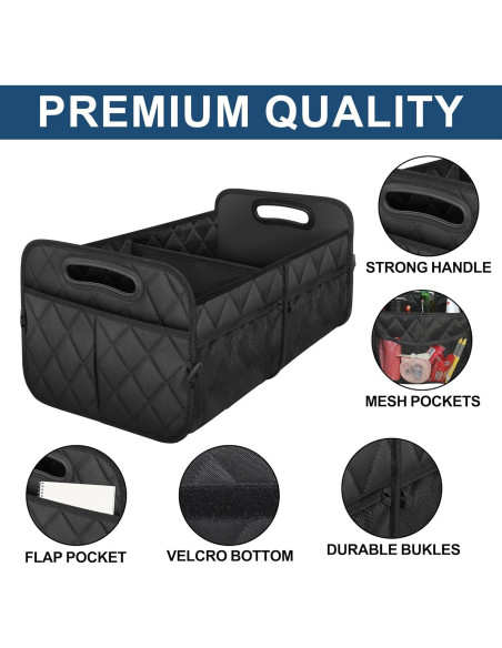 Organizador de Maletero Deosk 50L Plegable Impermeable Negro