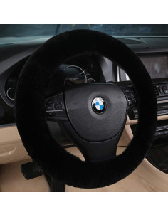 Cubierta de Volante de Cordero Merino OGLAND Negra 37-39 cm 2