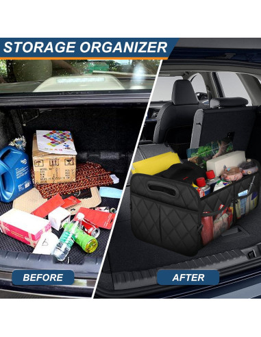 Organizador de Maletero Deosk 50L Plegable Impermeable Negro