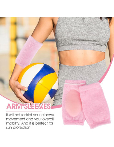 Mangas de Gel para Codos Gjinxi, Rosa, Hidratantes y Suaves