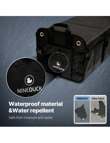 Organizador de Maletero NINEDUCK 114L Negro Oxford Impermeable