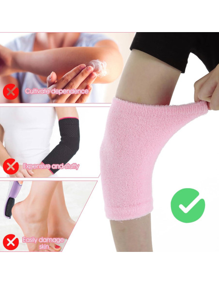 Mangas de Gel para Codos Gjinxi, Rosa, Hidratantes y Suaves