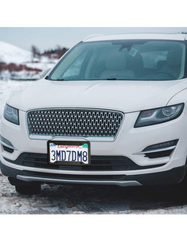 Marco de Placa de Licencia BGGTMO Aluminio Negro Mate - 2 Pzas