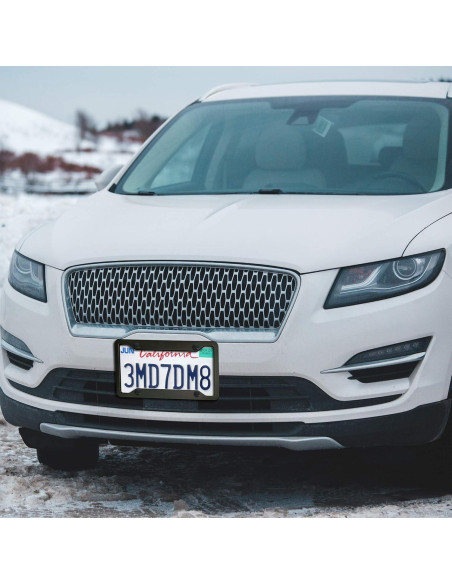 Marco de Placa de Licencia BGGTMO Aluminio Negro Mate - 2 Pzas