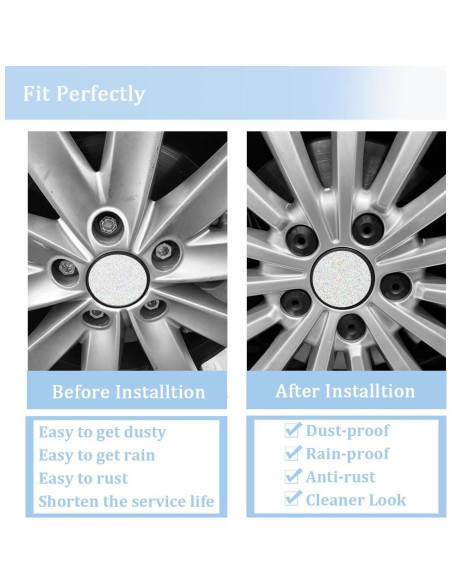 20 Cubiertas de Tuercas de Rueda + Herramienta Dkvudho 17mm 20 Cubiertas de Tuercas de Rueda + Herramienta Dkvudho 17mm
