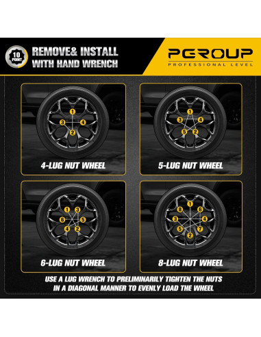 Llave de Tuerca 10 Splines pgroup TA20-19/21 Doble Hexágono 19mm 21mm