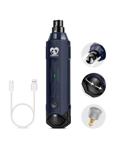 Molinillo de Uñas Eléctrico Casfuy Azul 6 Velocidades Recargable