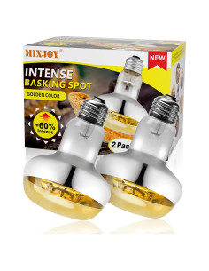 MIXJOY Bombillas de Calor para Reptiles 100W UVA UVB 2Pack