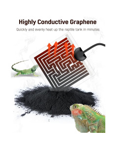 Almohadilla Térmica Pawfly 5W 15.24x13.97cm para Reptiles 2