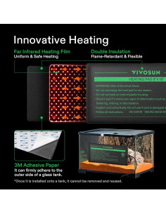 Almohadilla Térmica para Reptiles VIVOSUN 15x20 cm con Termostato 2
