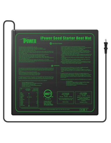 Alfombrilla Térmica iPower 20" x 20" Impermeable 45W