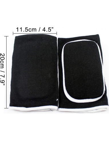 Almohadillas de Compresión para Codos YCYU - Soporte Transpirable Negro