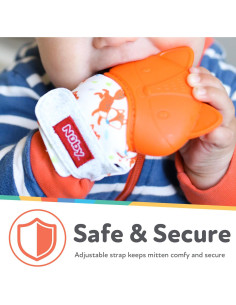 Mitón de Dentición Silicona Nuby Zorro 3+ Meses 2