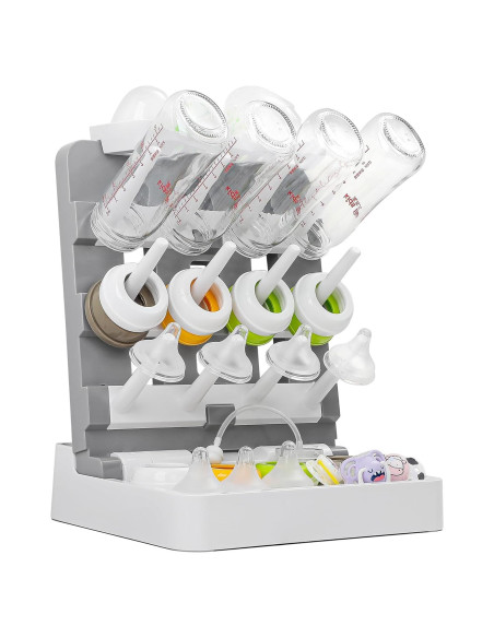 Soporte para Secado de Biberones CINWWNI - Ahorra Espacio, 12 Biberones Soporte para Secado de Biberones CINWWNI - Ahorra Espacio, 12 Biberones