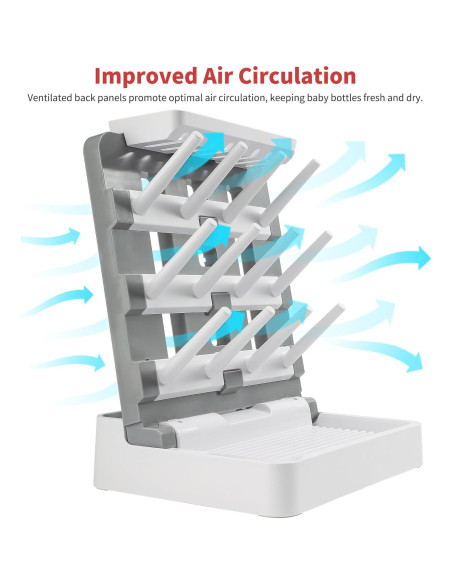Soporte para Secado de Biberones CINWWNI - Ahorra Espacio, 12 Biberones Soporte para Secado de Biberones CINWWNI - Ahorra Espacio, 12 Biberones