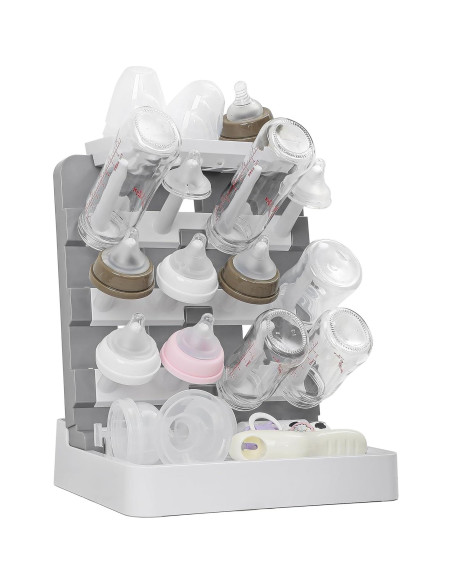 Soporte para Secado de Biberones CINWWNI - Ahorra Espacio, 12 Biberones Soporte para Secado de Biberones CINWWNI - Ahorra Espacio, 12 Biberones