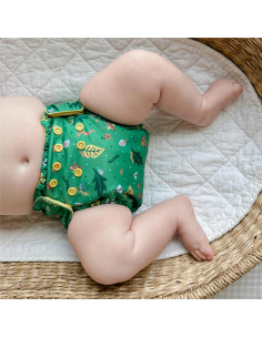 Cubierta de Pañal de Tela Esembly - Tamaño 1 (3.2-7.7 kg) - Impermeable y Transpirable 2