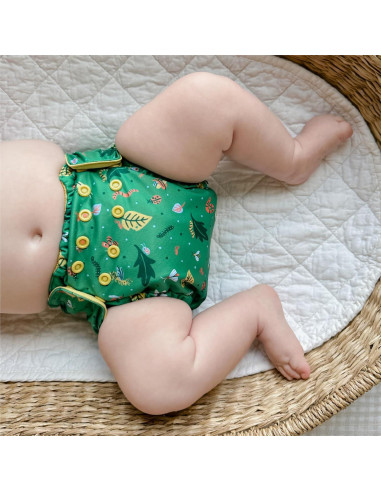 Cubierta de Pañal de Tela Esembly - Tamaño 1 (3.2-7.7 kg) - Impermeable y Transpirable