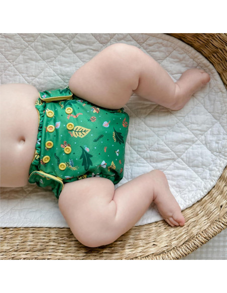 Cubierta de Pañal de Tela Esembly - Tamaño 1 (3.2-7.7 kg) - Impermeable y Transpirable