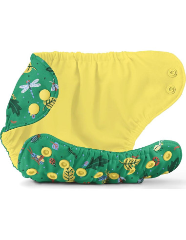 Cubierta de Pañal de Tela Esembly - Tamaño 1 (3.2-7.7 kg) - Impermeable y Transpirable