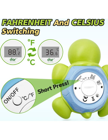 Termómetro de baño digital Dar Darouxiao WE02 con retroiluminación