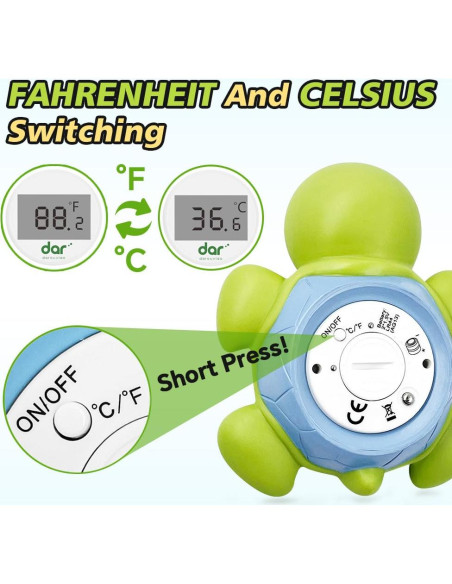 Termómetro de baño digital Dar Darouxiao WE02 con retroiluminación
