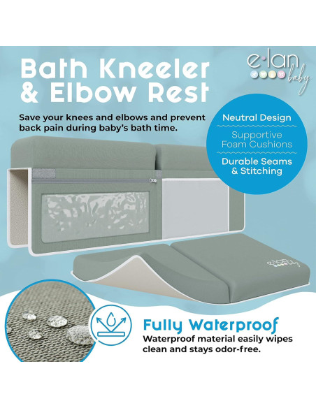 Almohadilla para Baño Bebé Elan Baby - Impermeable y Antideslizante