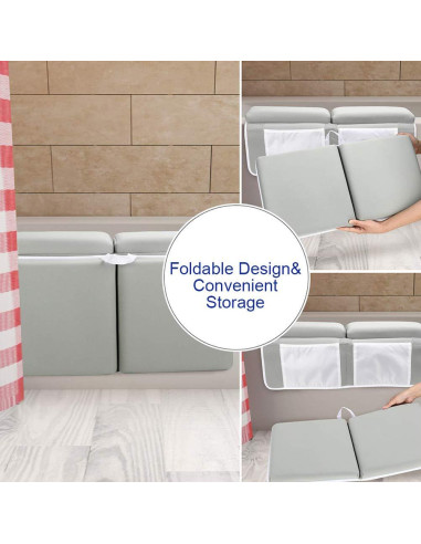 Almohadilla de Baño para Bebé Fafeicy con Reposabrazos y Organizador