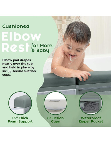 Almohadilla para Baño Bebé Elan Baby - Impermeable y Antideslizante