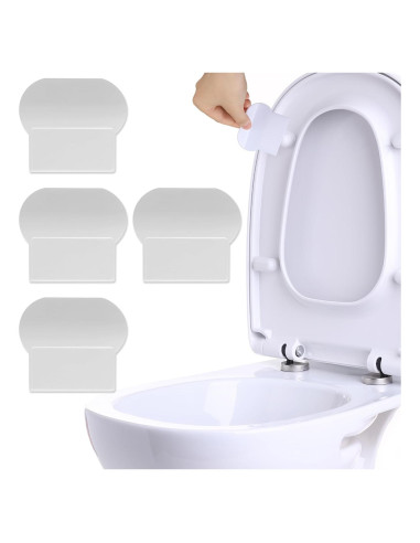 Elevador de Asiento de Inodoro Aeaocvo 4 Pcs Autoadhesivo