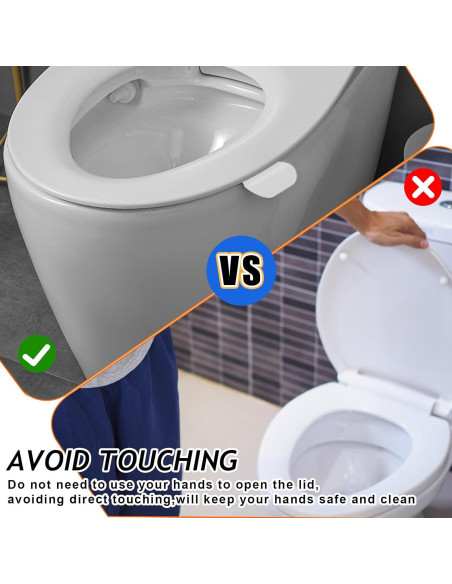 Elevador de Asiento de Inodoro Aeaocvo 4 Pcs Autoadhesivo