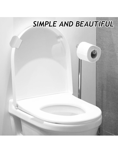 Elevador de Asiento de Inodoro Aeaocvo 4 Pcs Autoadhesivo